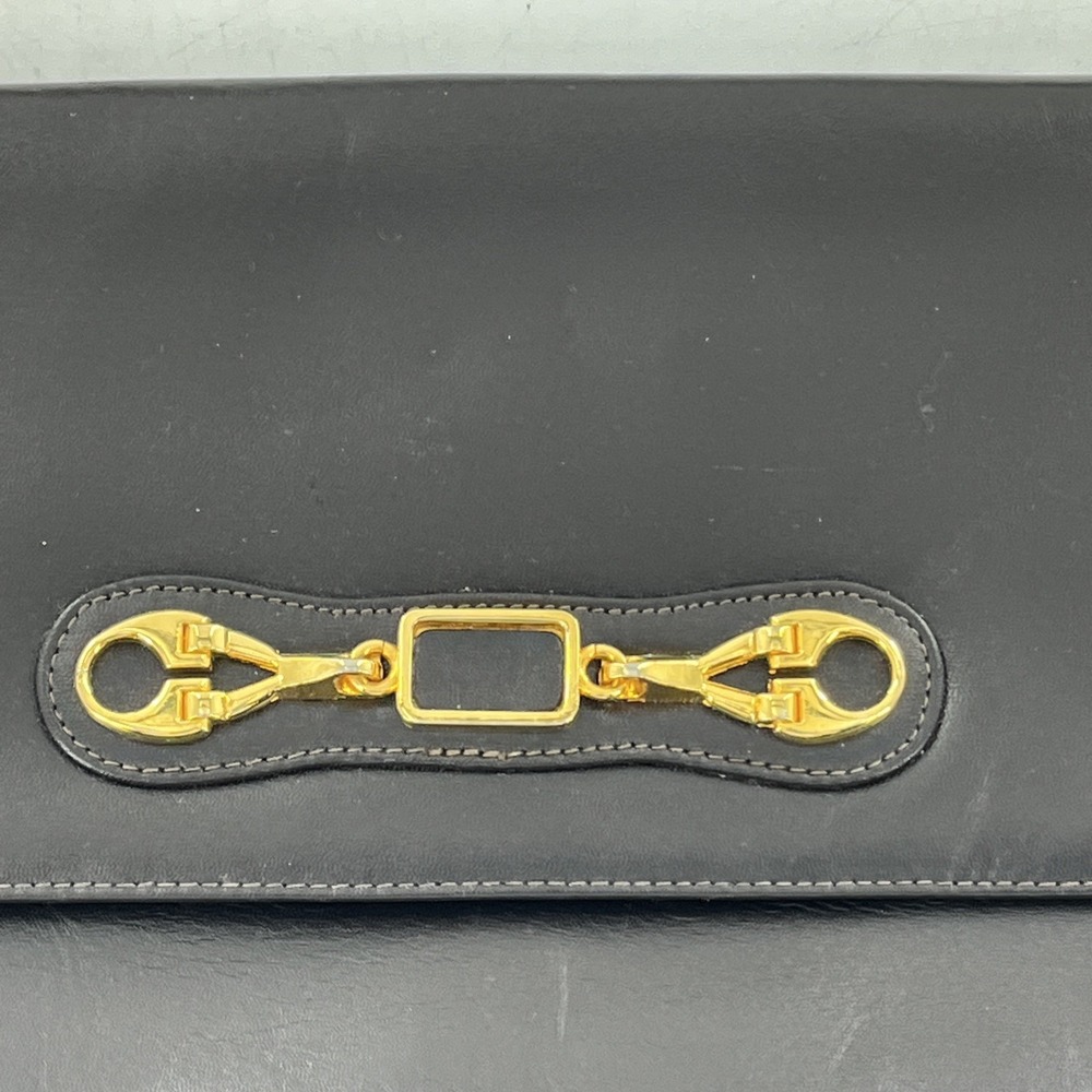 Vintage MCM Susan Gail Leather Shoulder Bag Rare Gold Spur Accents Quiet Luxury - Picture 2 of 16